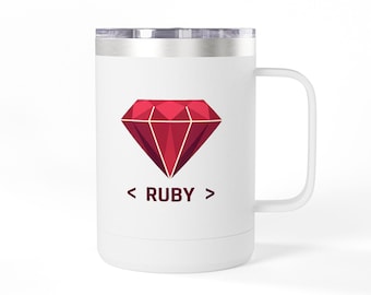 Ruby Programming Logo Coffee Mug Tumbler