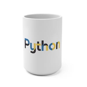 Python Logo Mug, Python Developer Coffee Cup