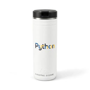 Python Logo Tumbler, 24oz Stainless Steel Thermal Straw Cup