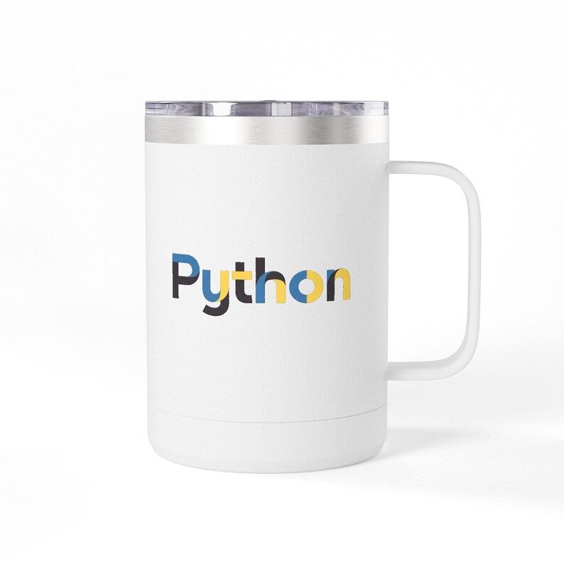 Python Coding Logo Coffee Mug Tumbler image 1