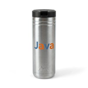 Java Logo Tumbler, 24oz Stainless Steel Thermal Straw Cup