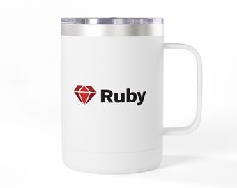 Ruby programmeerlogo koffiemok beker