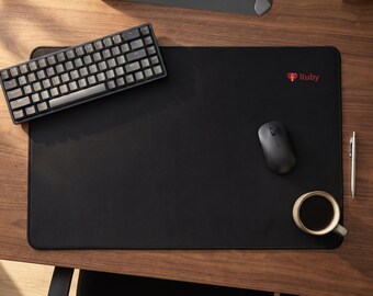 Red Ruby Logo Desk Mat