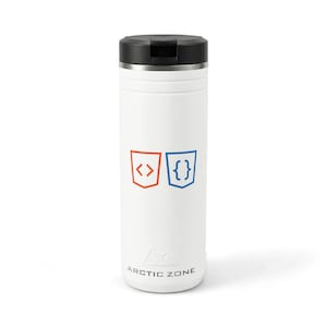 HTML CSS Shields Tumbler, 24oz Stainless Steel Thermal Straw Cup