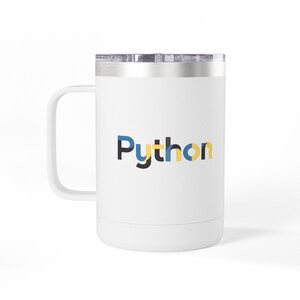 Python Coding Logo Coffee Mug Tumbler image 2
