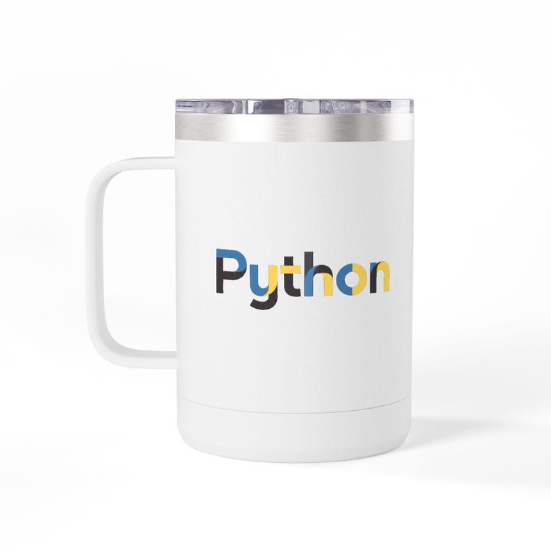 Python Coding Logo Coffee Mug Tumbler image 2