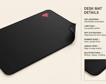 Red Ruby Logo Desk Mat