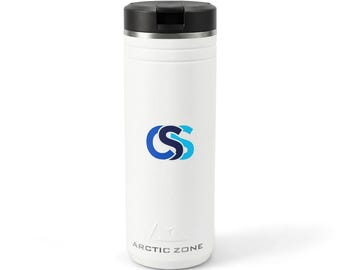 CSS Logo Tumbler, 24oz Stainless Steel Thermal Straw Cup