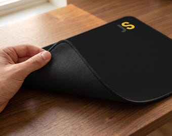 Yellow JS Logo Desk Mat
