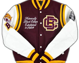Bethune-Cookman University Motto 2.0 Letterman-jacka