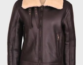 Tracy Brown SF Aviator Leather Jacket New Arrivals