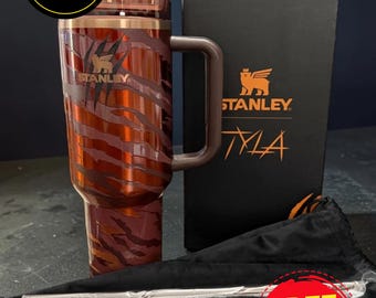 Limited Edition Tyla Tyger 40oz Quencher Flowstate H2.0 Tumbler Cup And Gift Box, Cute Insulated Travel Cup with Straw