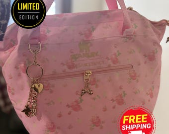New Pink 1913 x LoveShackFancy All Day Julienne Mini Cooler, Pink Floral Cooler Bag, Insulated Lunch Tote for Travel, Gift for Her
