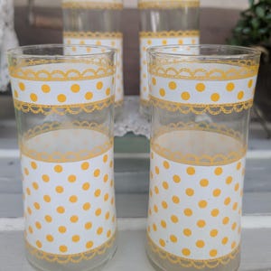 Vasos de cristal Libbey antiguos