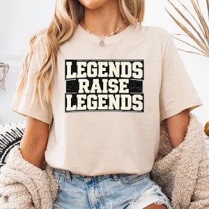 LEGENDS RAISE LEGENDS Varsity Bloodline T-Shirt, Distressed Sports Pride Tee