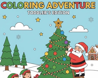 My First Christmas Coloring Adventure (Toddler Edition)