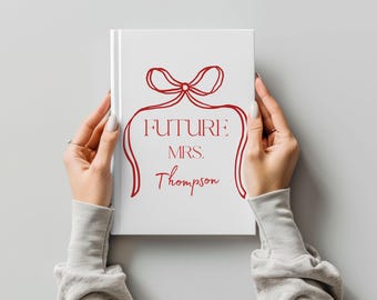Zukünftige Mrs. Zukünftige Verlobung Journal Neu verlobte Geschenk Zukünftige Braut Geschenk Süßes Brautdusche Buch Hochzeitsplanung Notizbuch für Braut