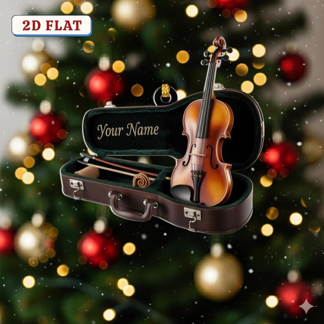 Realistic Cello Christmas Ornament – 5 Inches Tall, By Broadway Gifts, OC12 Model 2 thumbnail image