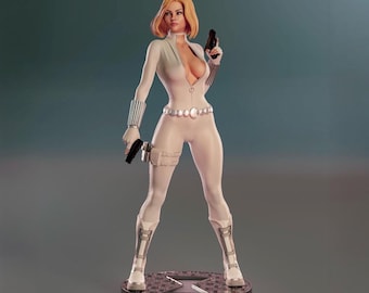 STL File: Female Spy Action Figure (Digital Download)