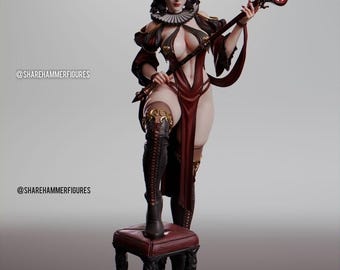 STL File Download: Queen of Hearts Figure (Digital)