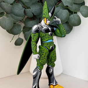 12-calowa figurka z żywicy Perfect Cell | Ręcznie malowana figurka Dragon Ball Z | Kolekcjonerska figurka anime | Wyjątkowa dekoracja ekspozycyjna