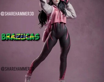 3D Model STL File: Female Character Statue (Digital Download)