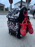 Customizable Baseball Cleat Holder with Carabiner Clip