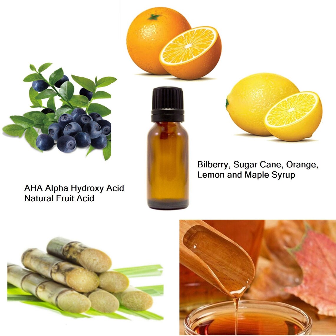 AHA Alpha Hydroxy Acid Natural Fruit Acid Extract Bilberry Etsy
