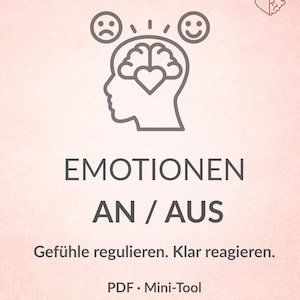 Mappa delle emozioni ON/OFF | Regola i sentimenti e reagisci in modo chiaro | Mappe del cuore e del cervello | Aiuto immediato per il sovraccarico emotivo Mini-strumento PDF