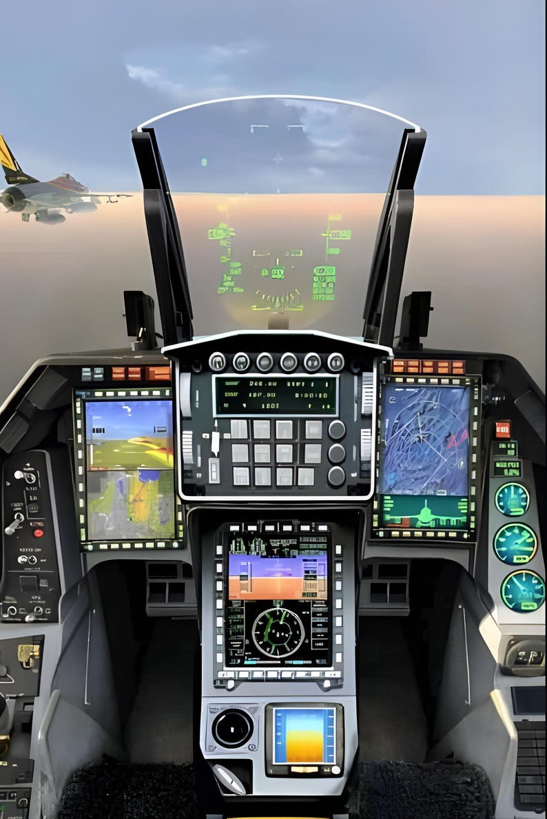 Fighter Jet Rug, Military Plane Cockpit Carpet, Aviation Decor for Boys ...