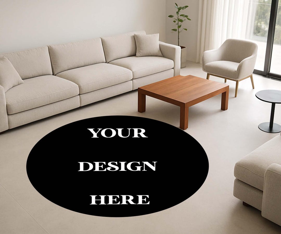 Custom Photo Round Rug, Design Your Own Carpet, Customizable Rug ...