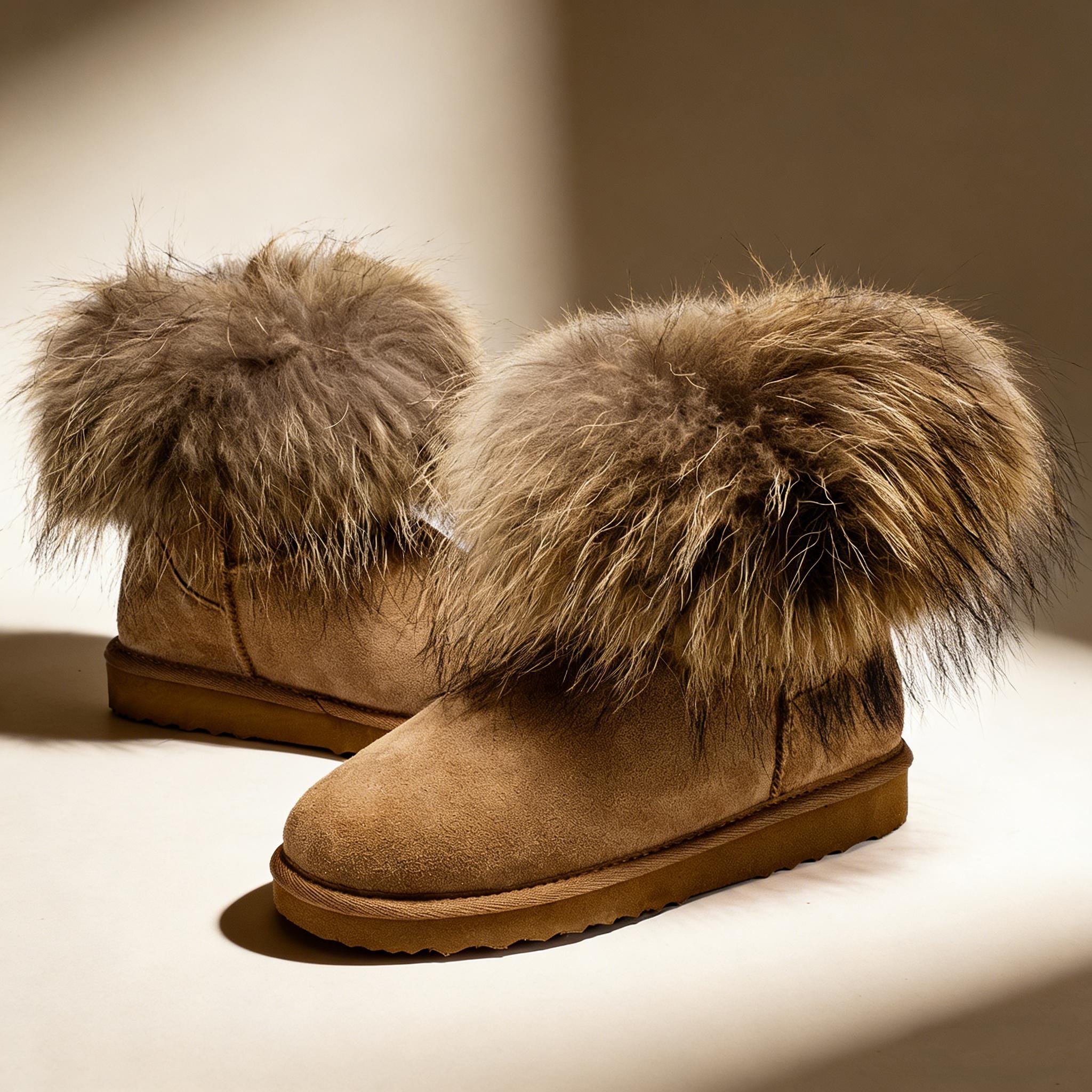Snow Boots With Fur - Etsy display picture 1