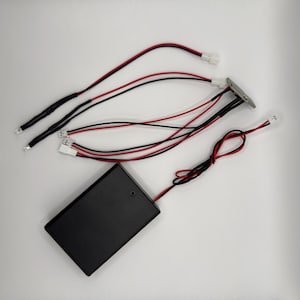 LED Blue Light Module for Model Making | DIY Installation Kit | Fire Department / Police Light | Plug & Play | 2 or 4 LEDs