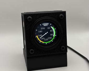 Airspeed Indicator (ASI) GA Style – Realistic Aircraft Speed Indicator – Flight Simulator Cockpit Instrument