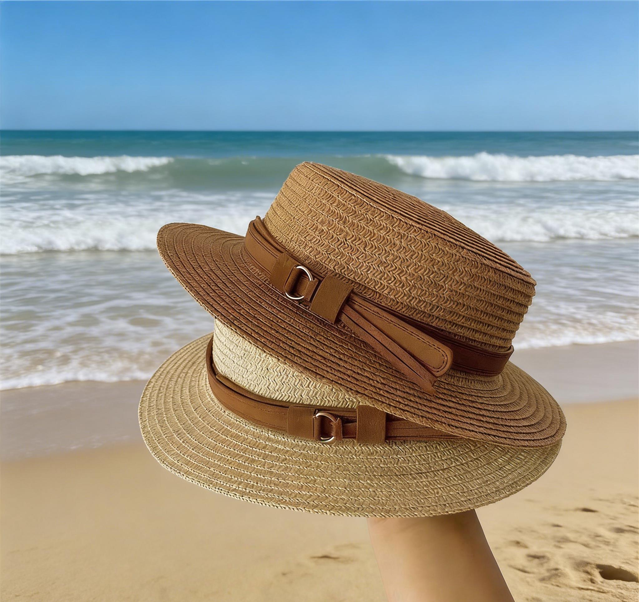 Chapeau De Paille Femme Large Bord - Chapeau De Plage Élégant Et Protection Solaire Parfaite