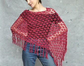 Hippie Vibes Cotton Poncho, Stay Stylish at Summer Parties