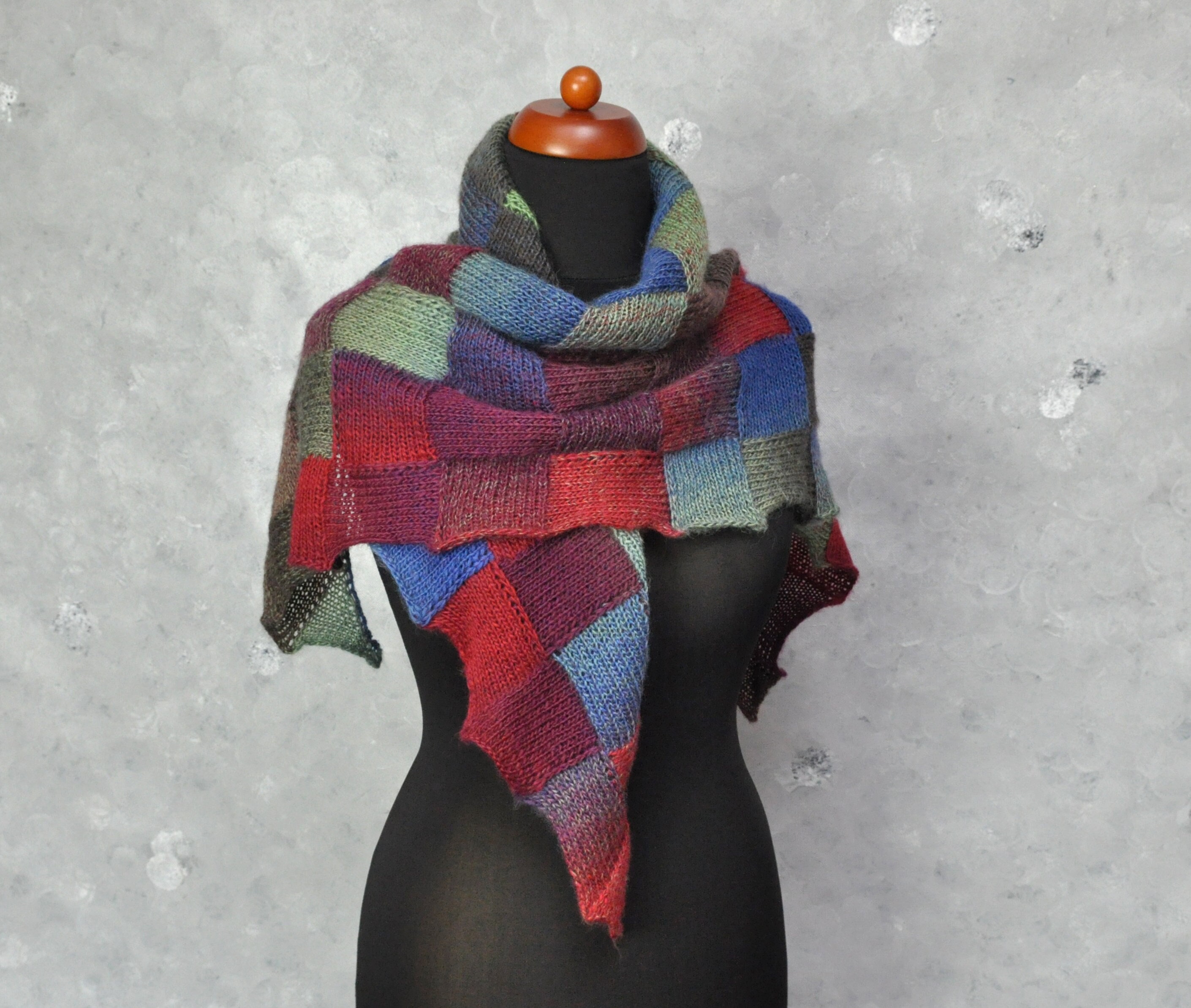 Entrelac shawl España