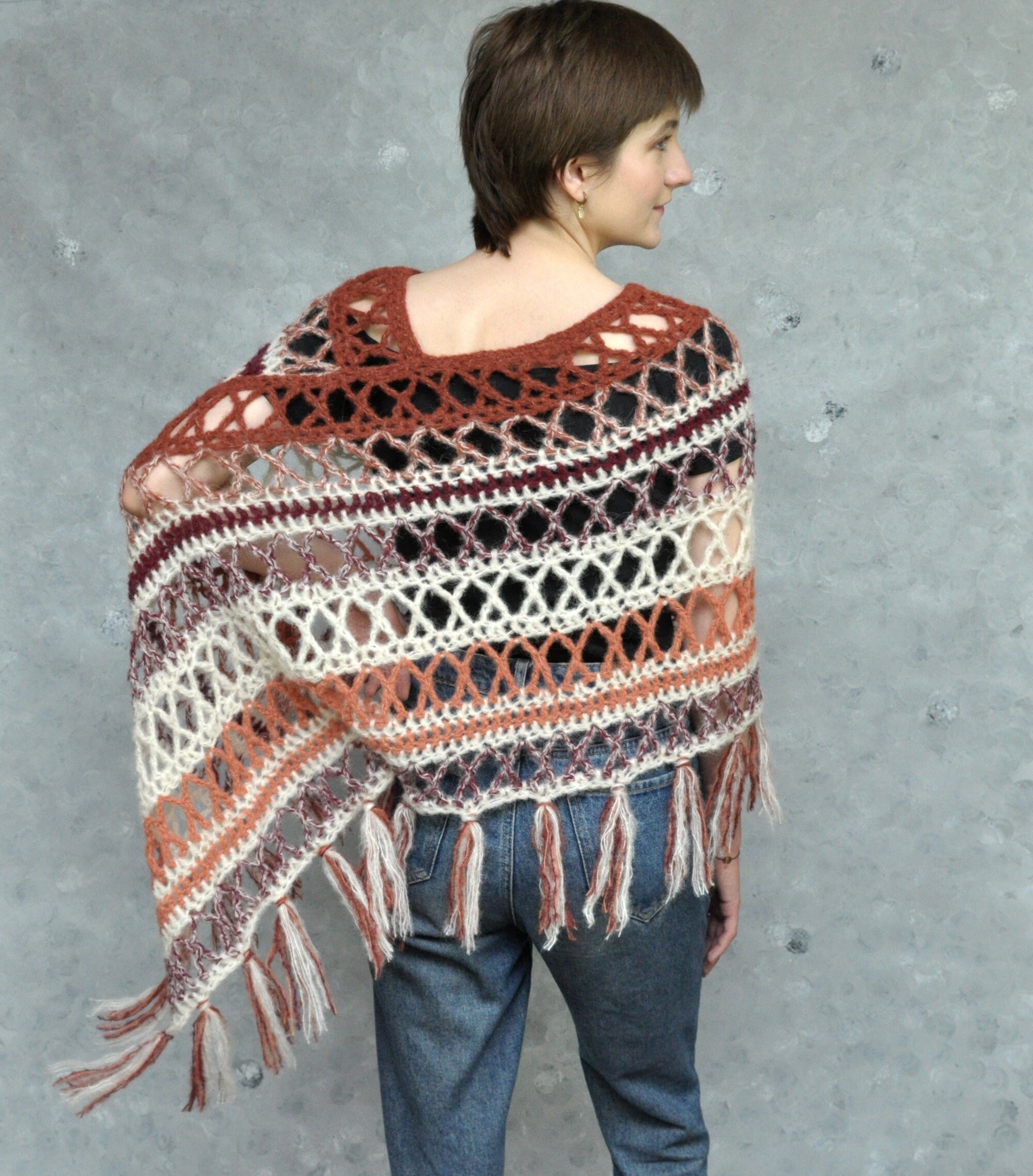 Off Shoulder Poncho - Etsy