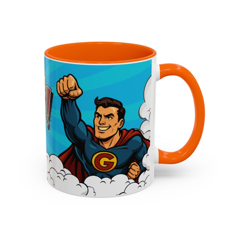 Fantastic Superhero Mug | Comic Style Coffee Mug | Gift for Restaurants & Hotels | Pop Art (330ml) image 11