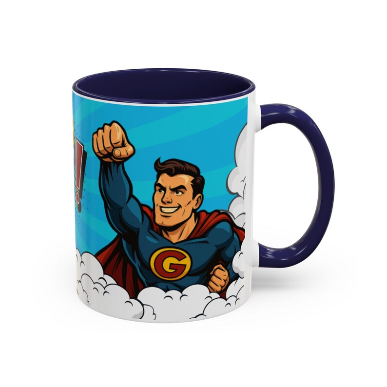 Fantastic Superhero Mug | Comic Style Coffee Mug | Gift for Restaurants & Hotels | Pop Art (330ml) image 12