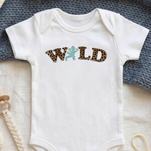 Western WILD Embroidered Letter Patches PNG | Leopard Wild Child Aesthetic, Turquoise Coastal Decorer Sublimation Design // WWTURQ