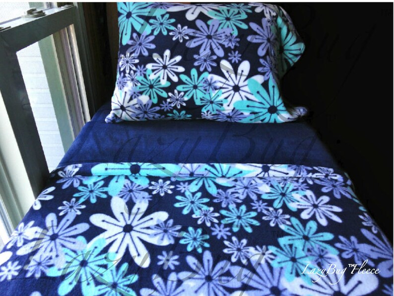 Crib Bedding Girls Toddler Fleece Bedding Set 'Blue Etsy