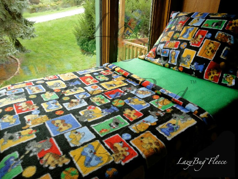 Boys & Girls Toddler Fleece Bedding Set 'Rowdy Etsy