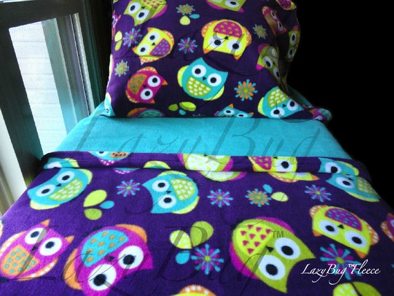 purple owl crib bedding