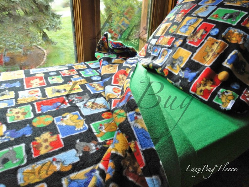 Boys & Girls Toddler Fleece Bedding Set 'Rowdy Etsy