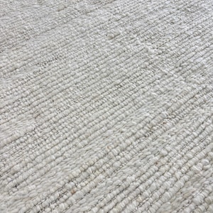Hand-Knitted Chunky Wool Rug - Soft Natural Textured Rug for Living Room, Nursery, or Bedroom image 4