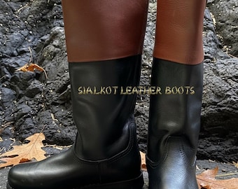 Handmade Revolutionary War Ridding Boot Handcrafted - Revolutionary Era Boots Reproduction