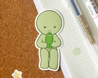 Smiski Owala Sticker | Vinyl Weatherproof Sticker for Journaling, Scrapbook, Planner, Laptop, Water Bottle