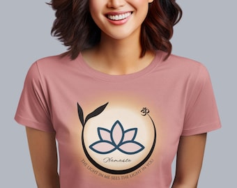 Namaste, das Licht im Inneren, Yoga-Liebhaber, Spirituell, Meditation Unisex Soft Cozy Tee
