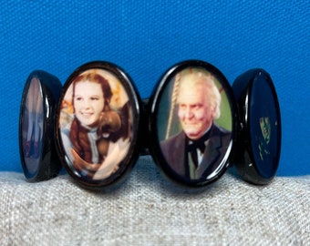 Wizard of Oz Stretch Bracelet 9 Movie Character Images Handmade Acrylic